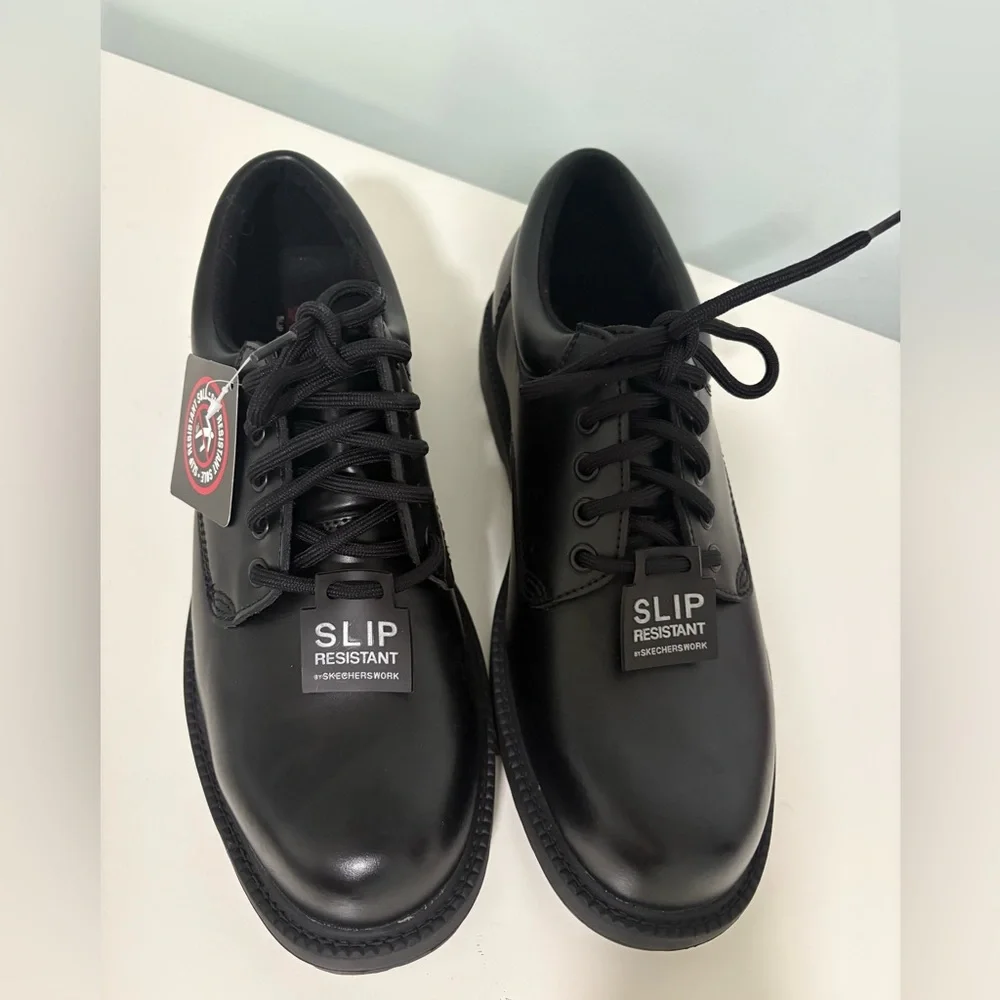 Skechers Slip Resistant Work Shoes Cottonwood Cantix Black Size 11.5 NEW! - Picture 10 of 14